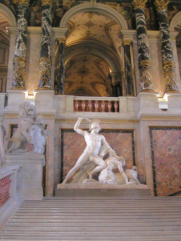 statue at the Historic Art Museum in Vienna, Austria