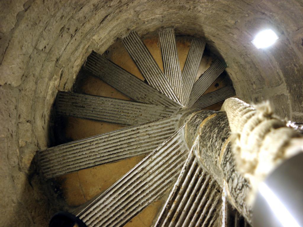 staircase inside the watchtower at Tournai in Belgium