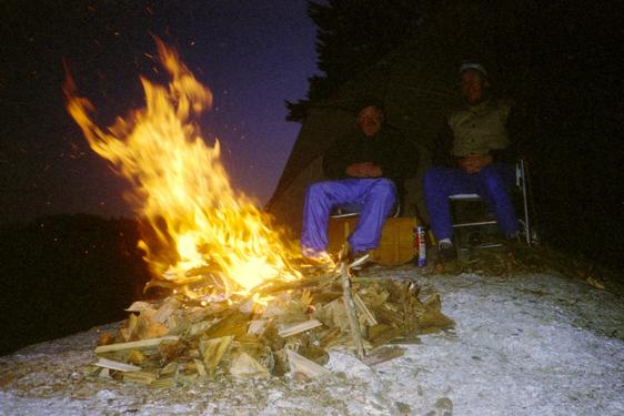 xxx on a Beal Island canoe trip in Maine in August 1986