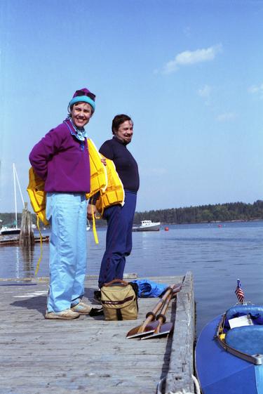 xxx on a Fort Island canoe trip in Maine in October 1992