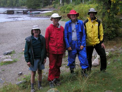 canoeists at Quetico Park in Ontario, Canada, in September 2003