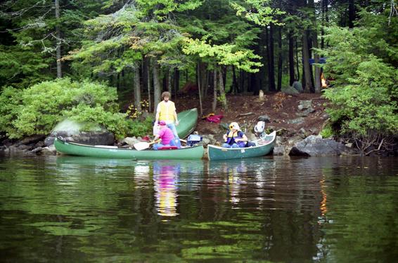  canoe group on Lake Umbagog in New Hampshire in September 1994