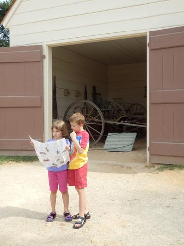 the Riding Chair barn at Mount Vernon, near Washington DC