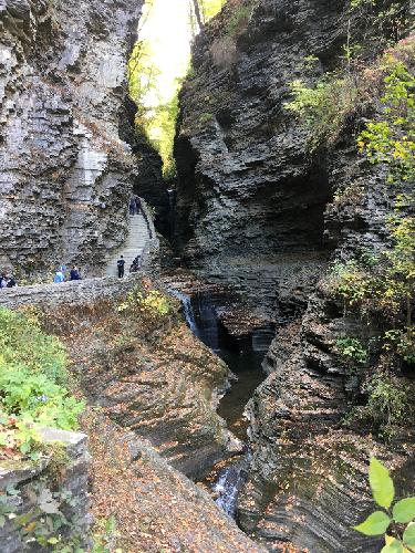 carved valley at Watkins Glen State Park near Elmira, New York