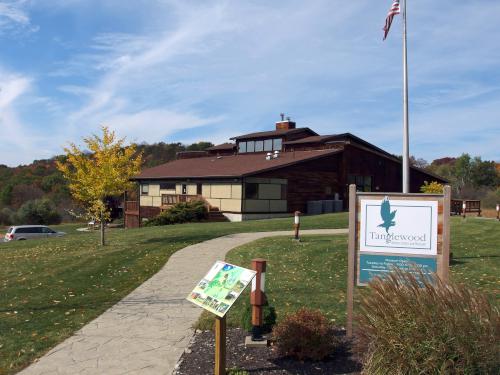 center building at Tanglewood Nature Center near Elmira, New York