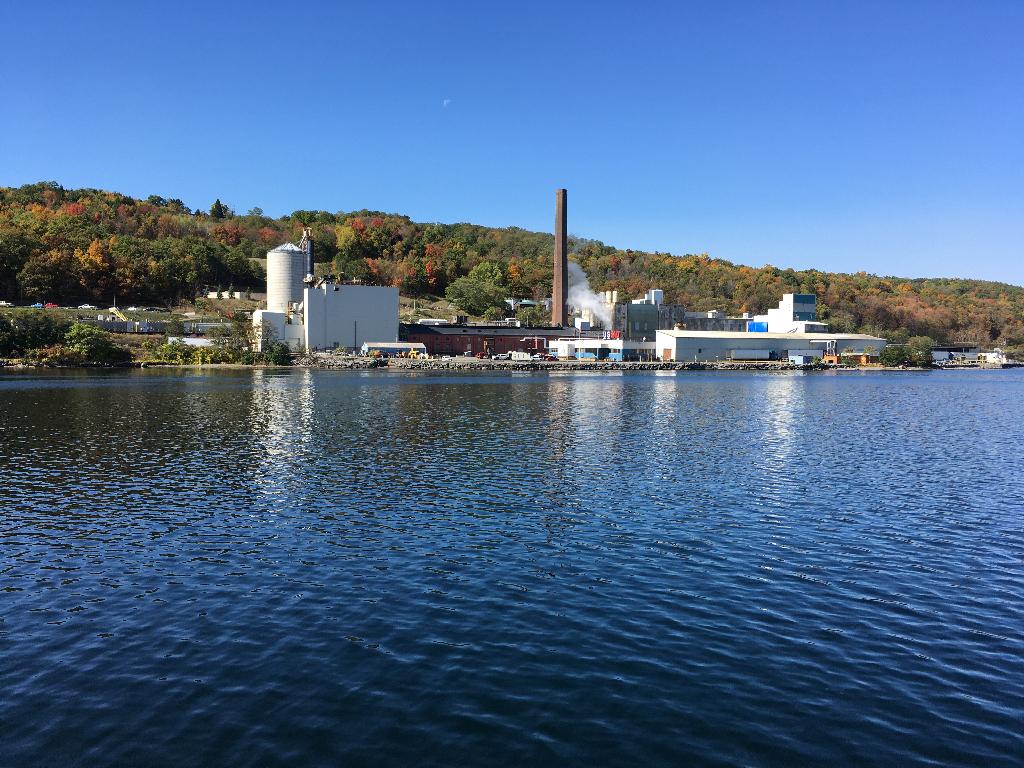 salt factory on the edge of Seneca Lake near Elmira, New York