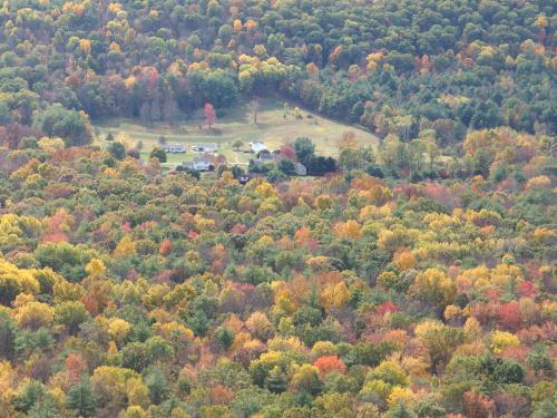 view south in October from the Twain Trail at Tanglewood Nature Center near Elmira, New York