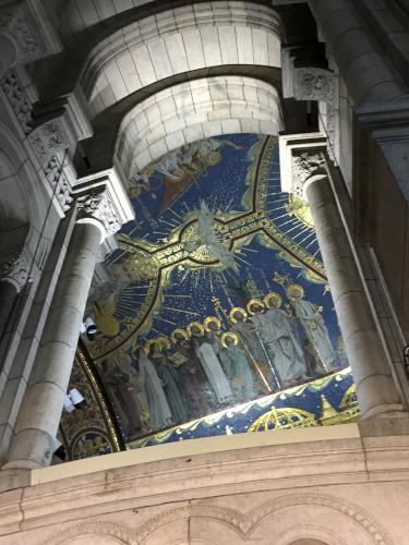 dome of Sacred Heart Basilica in Paris, France