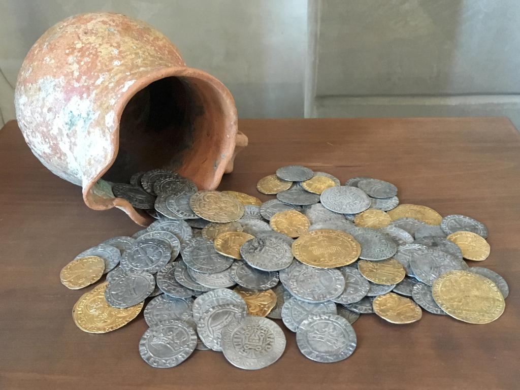 coin collection at the Museum of Fine Arts of Lyon in France