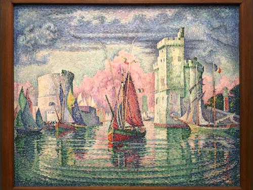 Paul Signac painting at Orsay Museum in Paris, France