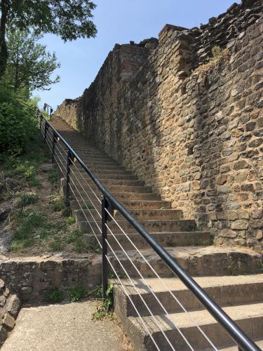 stone steps above the amphitheater at Lyon in France