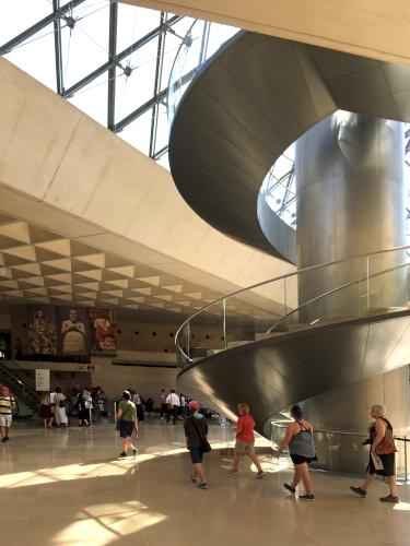 entrance to the Louvre in Paris, France