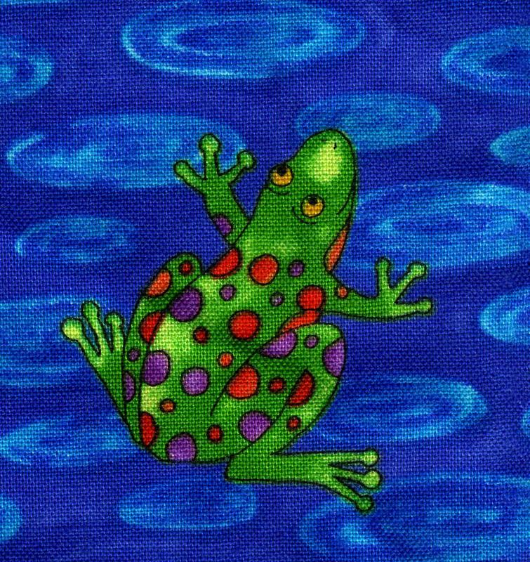 frog decor fabric