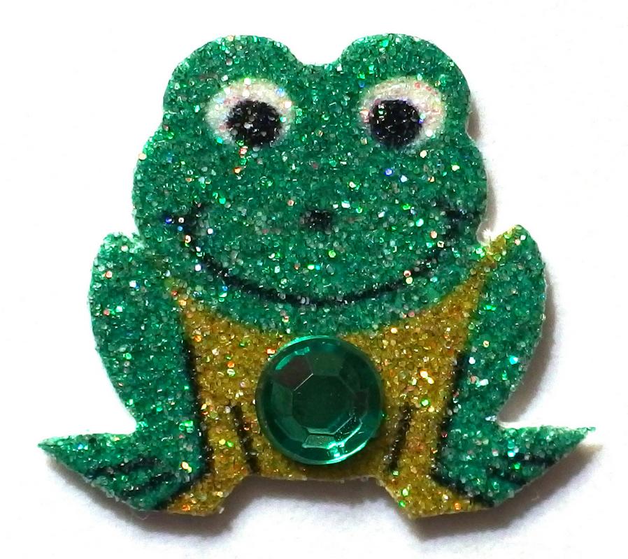 3D frog sticker