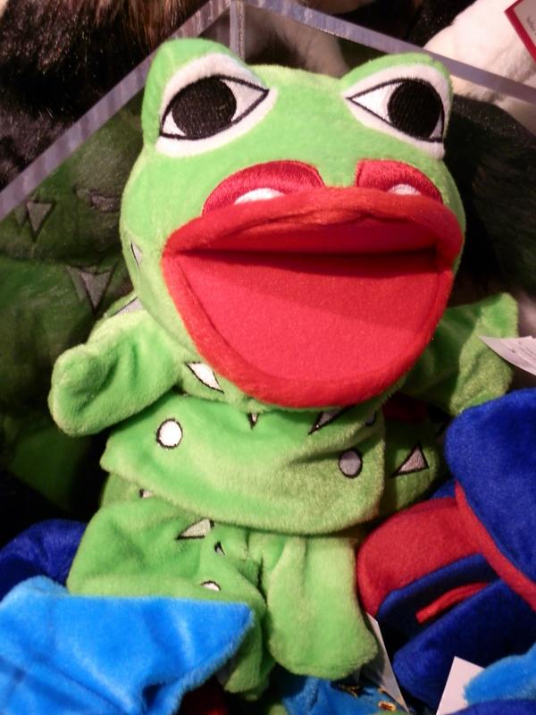 frog hand puppet