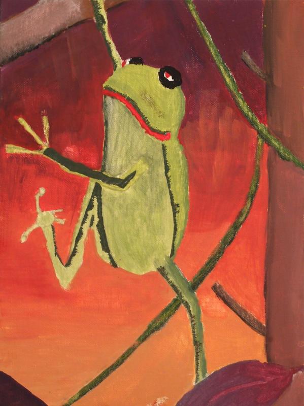 frog painting