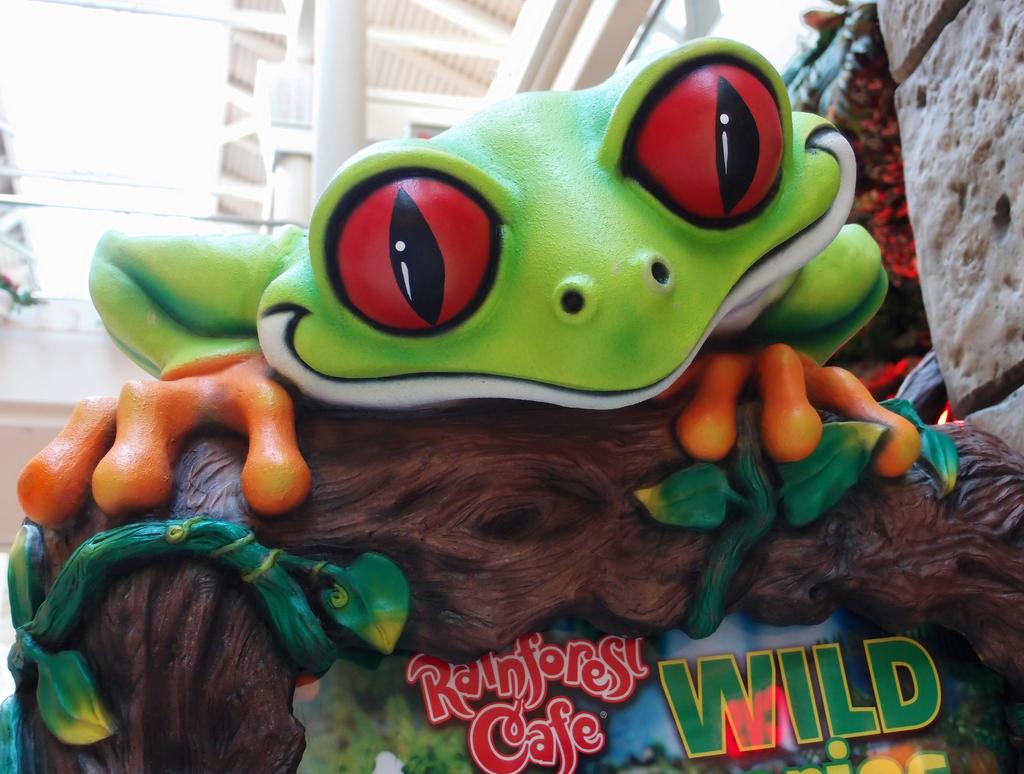 Rainforest Cafe frog