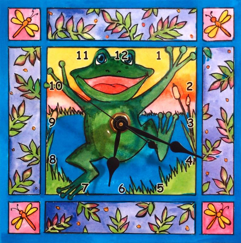 frog clock