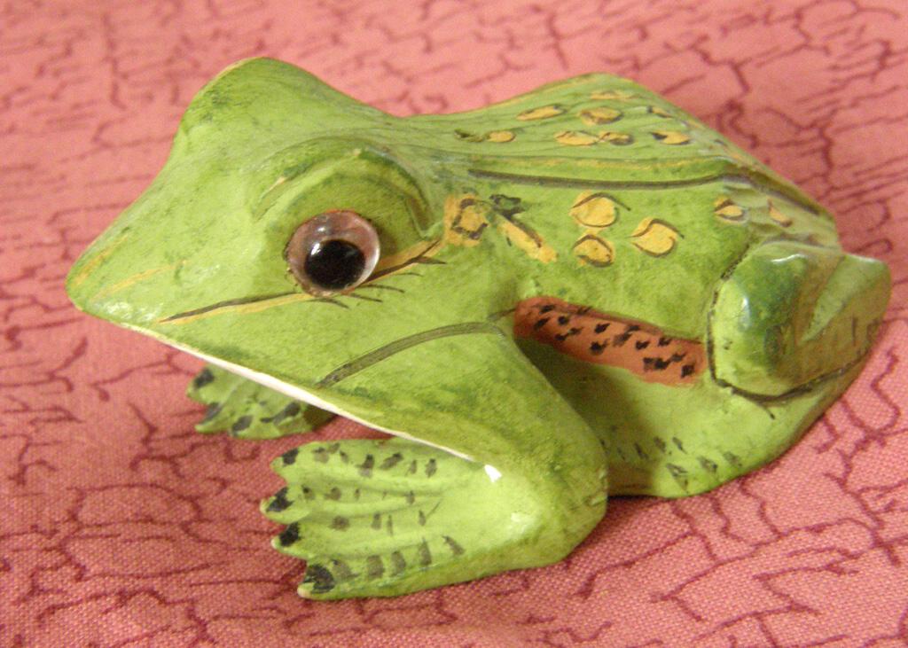 wooden frog