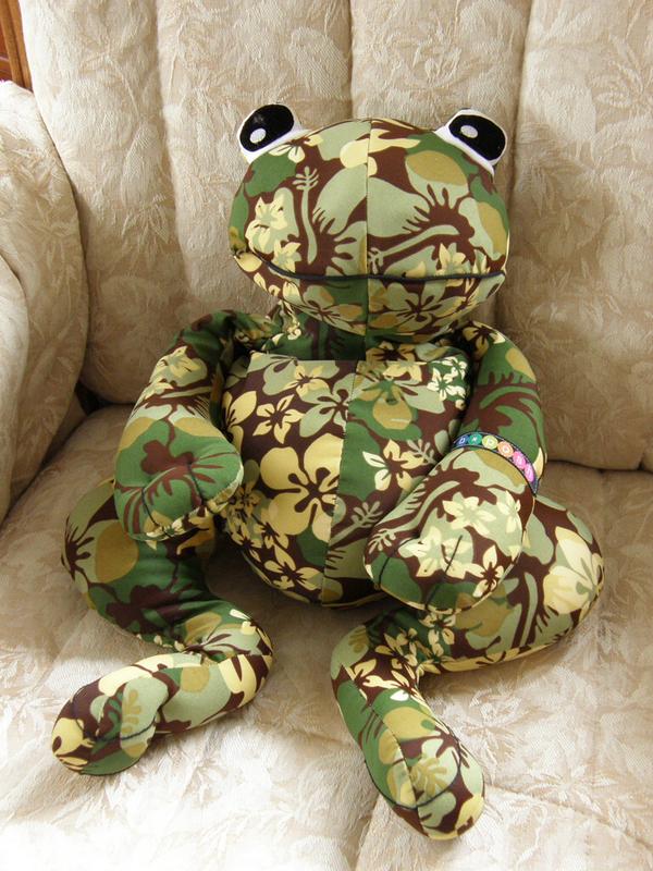 big stuffed frog