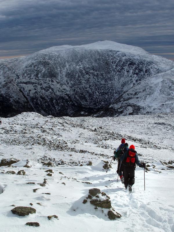 winter hiking in the White Mountains of New Hampshire