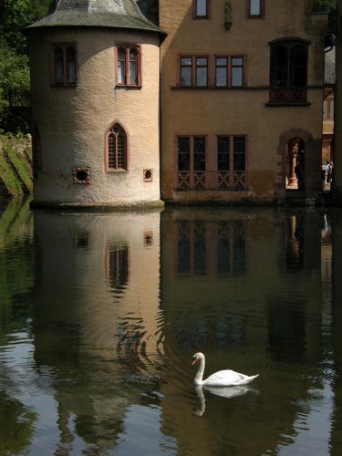 Mespelbrunn Castle in West Germany