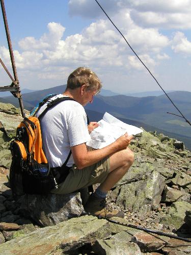 view on Mount Abraham in Maine