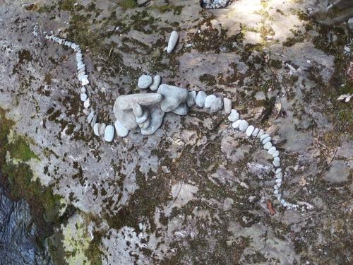 stone snake at Alander Mountain in southwestern Massachusetts