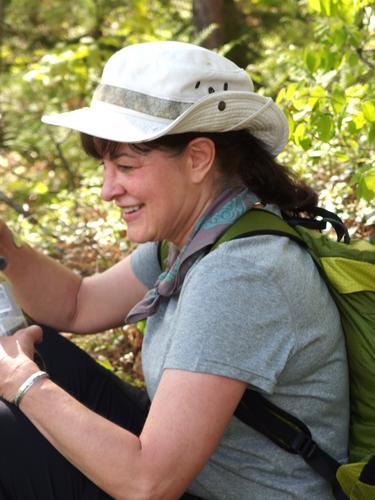 portrait of Elaine E. on Farwell Mountain in western Maine