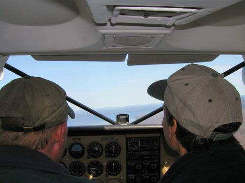 flying by Allagash Mountain in Maine