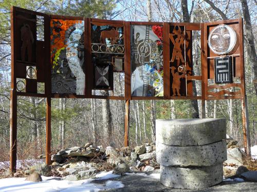 sculpture exhibit at Andres Institute of Art in New Hampshire