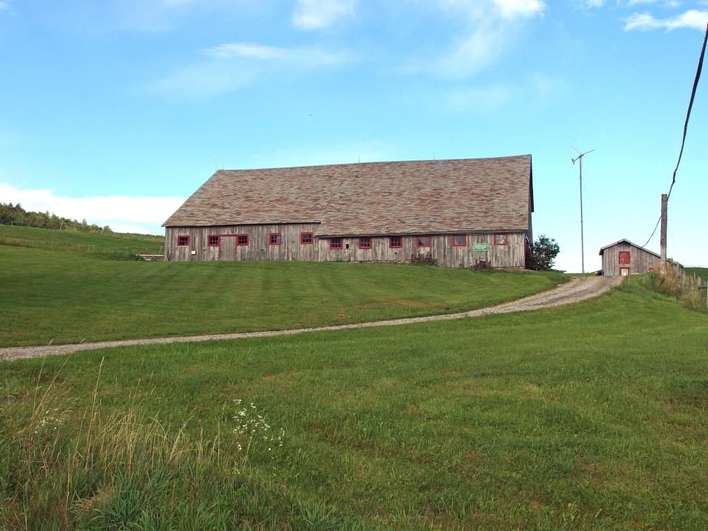 animal barn at Merck Forest and Farmland near Antone Mountain in southwest Vermont