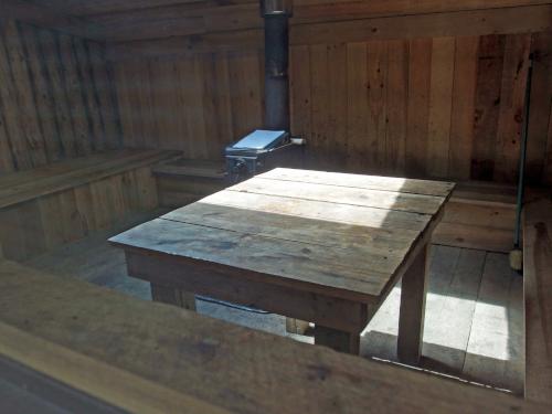 inside of hut at Antone Mountain in southwest Vermont