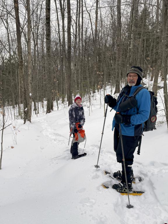 trail in January at Arbutus Hill in New Hampshire