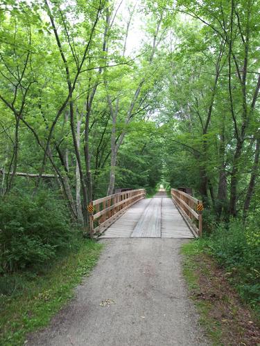 Ashuelot River Rail Trail north near Keene in southwestern New Hampshire