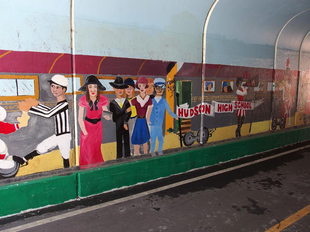 tunnel artwork at Assabet River Rail Trail in eastern Massachusetts