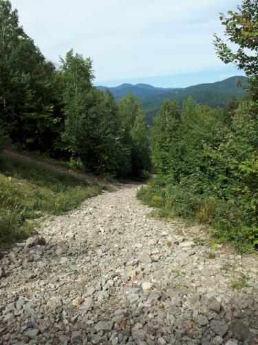 service road at Little Attitash Mountain in New Hampshire