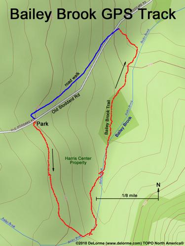 Bailey Brook gps track