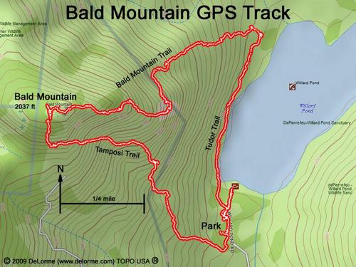 Bald Mountain gps track