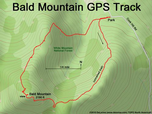 Bald Mountain gps track