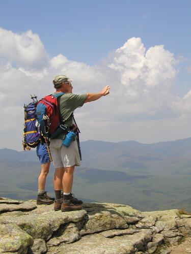 view from North Baldface Mountain in New Hampshire