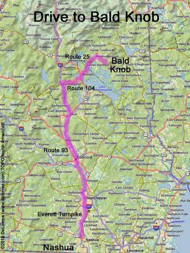 Bald Knob drive route