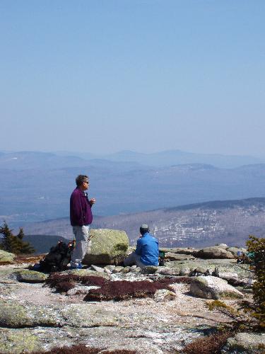 view from Baldpate Mountain in Maine