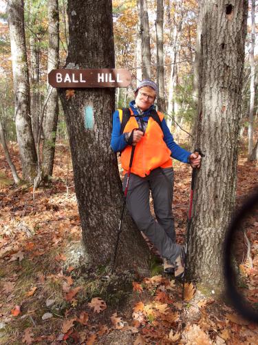 Andee at the summit of Ball Hill near Leominster MA