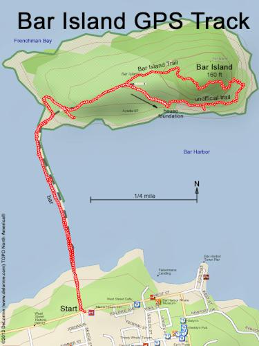 Bar Island gps track