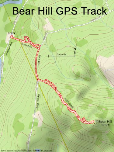 Bear Hill gps track