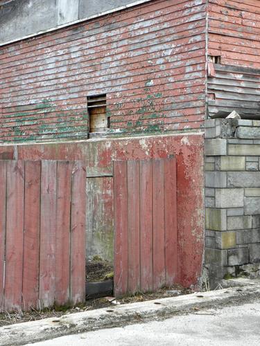 back side of the Elephant Barn at Benson Park in New Hampshire