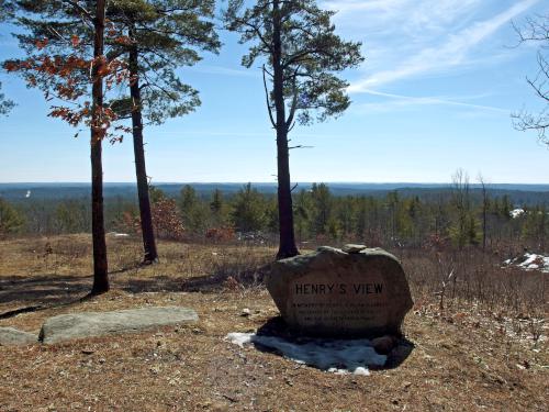 Henry's View in March on Birch Hill in southern New Hampshire