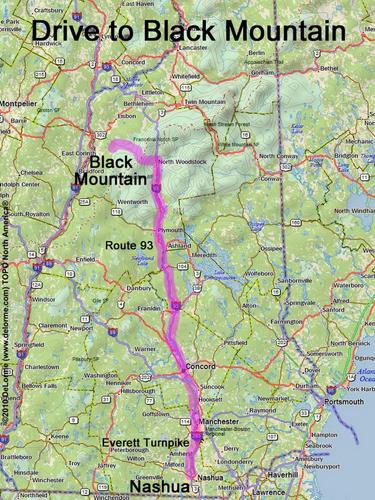 Black Mountain drive route