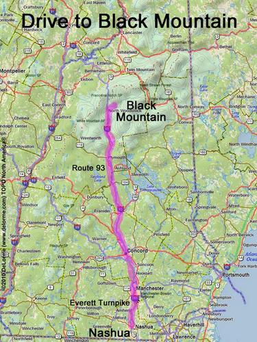 Black Mountain drive route